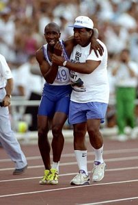 Derek Redmond and father